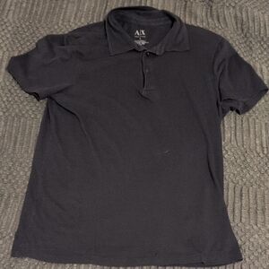 Armani Size Small Polo Tee - Black